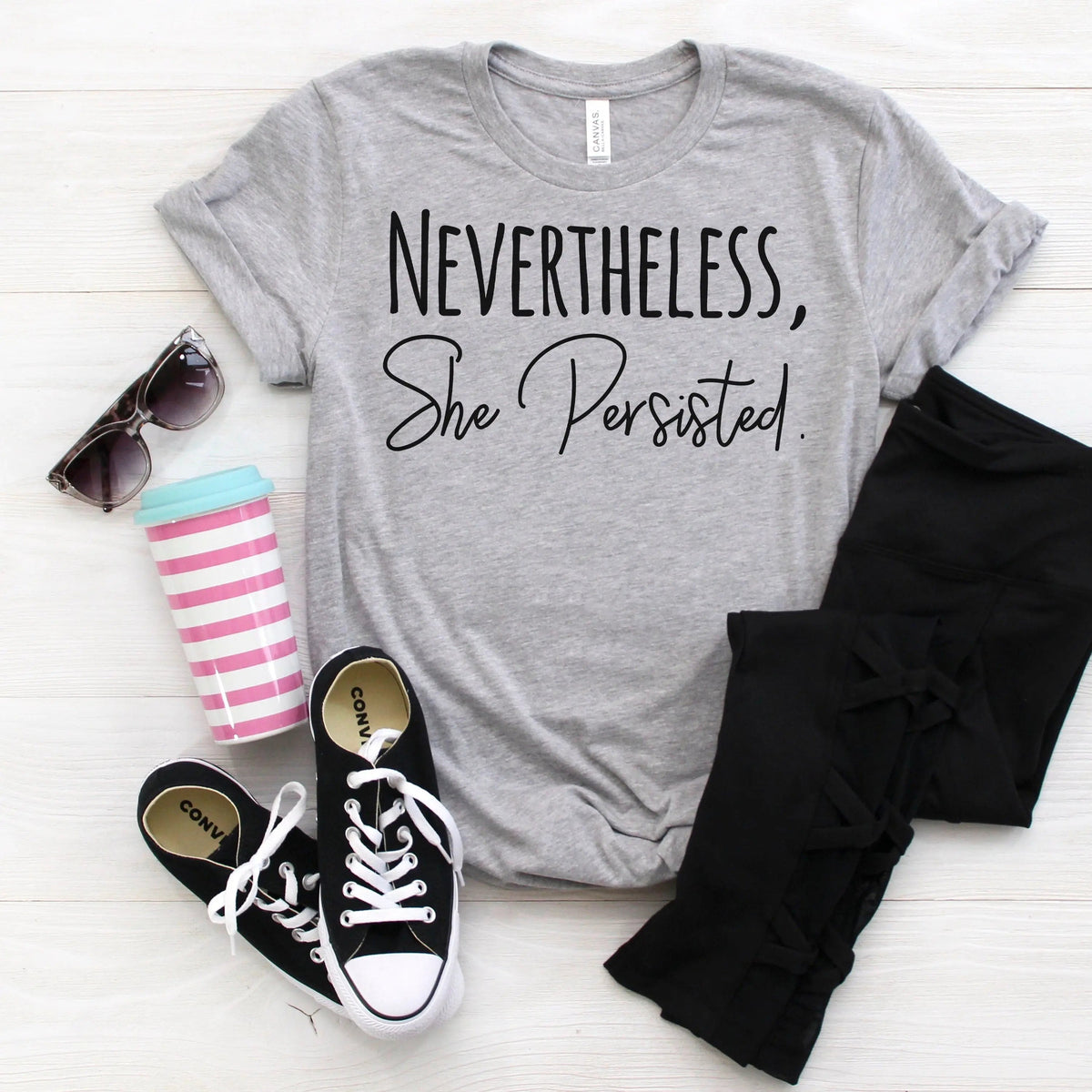 Nevertheless She Persisted Graphic Tee – product view 1