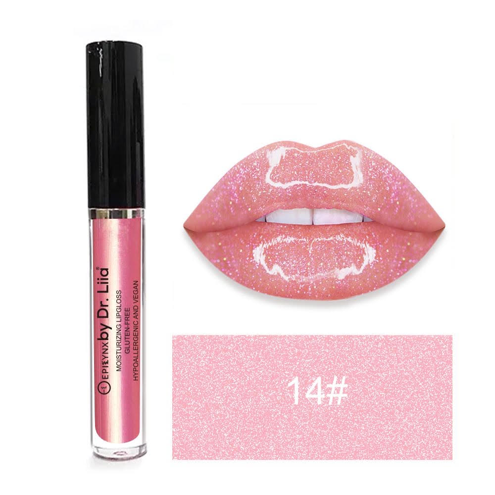 EpiLynx High-Shine Lip Gloss in Shimmer Pink