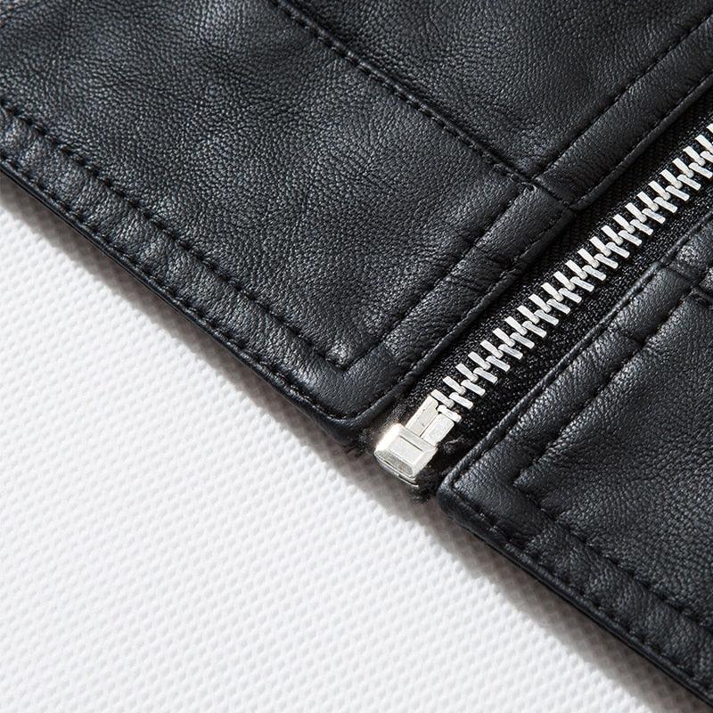 Men’s faux-leather moto jacket - product view 20