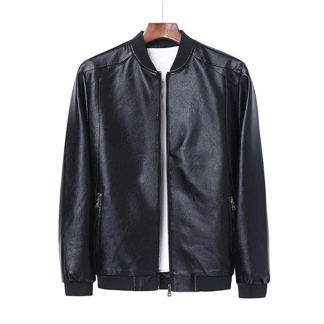 Men’s faux-leather moto jacket - product view 21