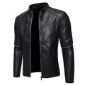 Men’s faux-leather moto jacket - product view 2