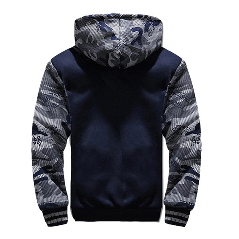 Men’s Camouflage Hooded Winter Jacket product view 15