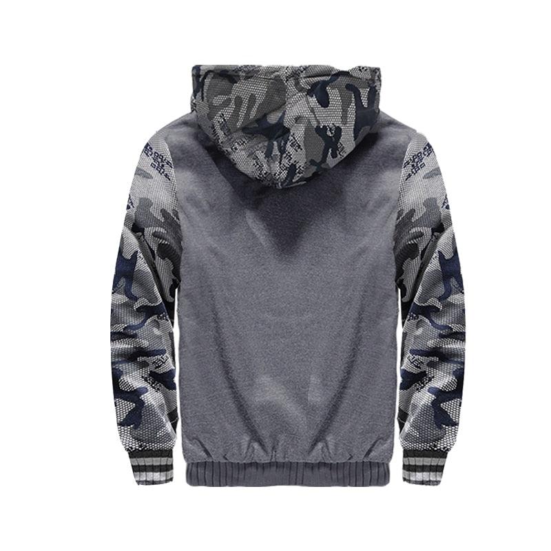Men’s Camouflage Hooded Winter Jacket product view 21
