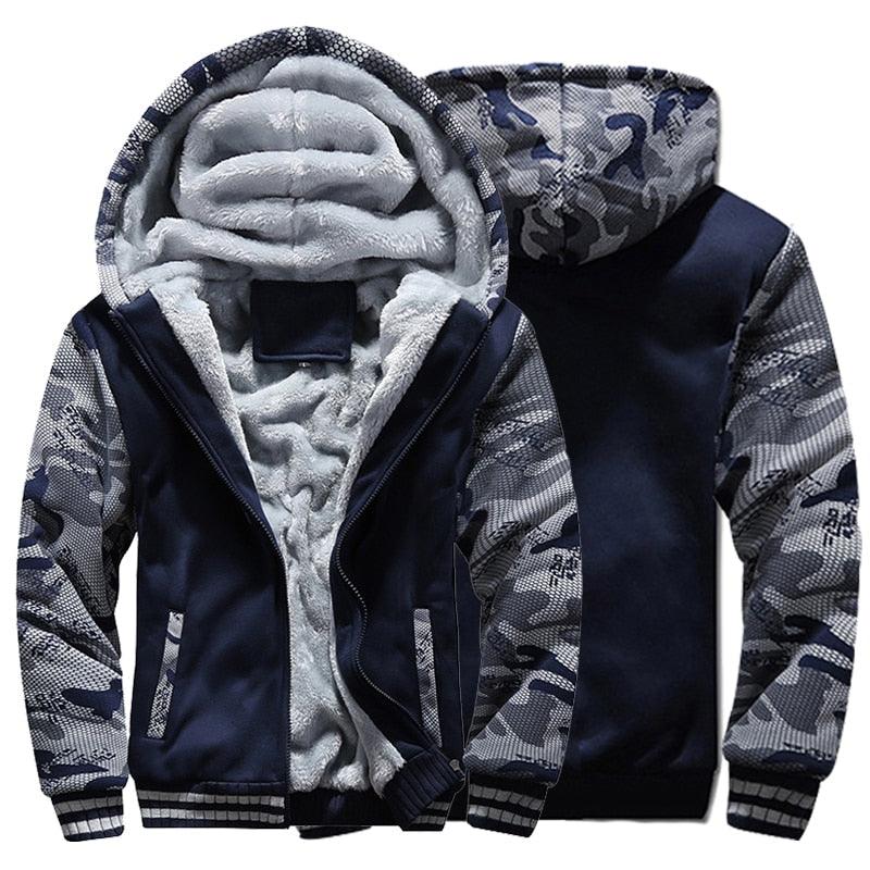 Men’s Camouflage Hooded Winter Jacket product view 1
