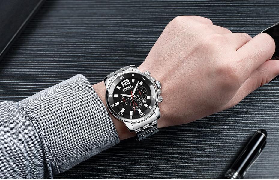 Stevvex Men's Quartz Chronograph Business Watch – product image 6