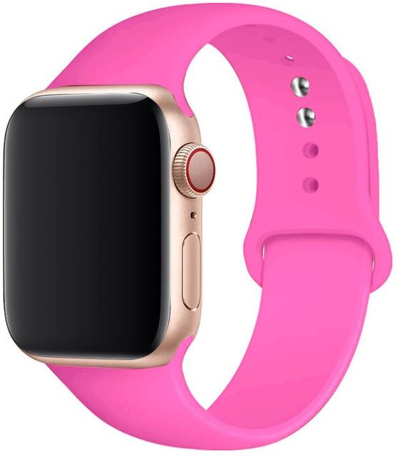 Silicone Watch Bands Compatible with Select Apple Watch Models – product view 3