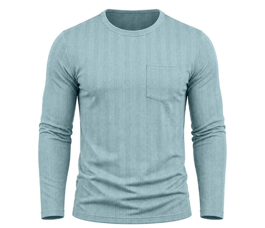 Men’s Long-Sleeve Crew-Neck Jacquard Knit Sweater – product view 12