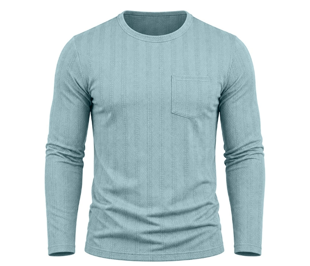 Men’s Long-Sleeve Crew-Neck Jacquard Knit Sweater – product view 12