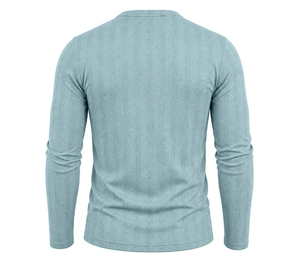 Men’s Long-Sleeve Crew-Neck Jacquard Knit Sweater – product view 11