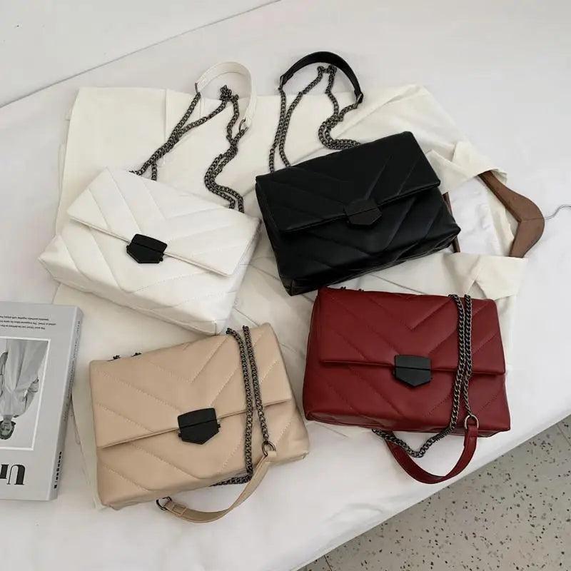 Women’s embroidered PU leather crossbody bag detail view 3