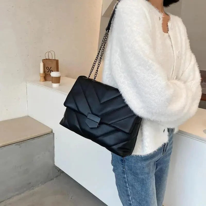Women’s embroidered PU leather crossbody bag detail view 8