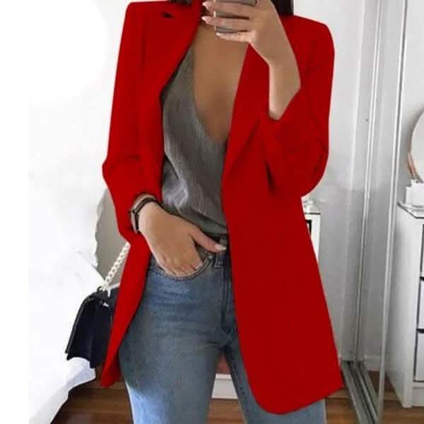 Longline Open Front Cardigan open-front design